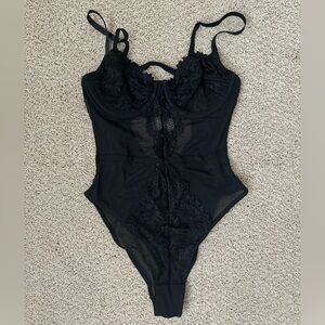 NWT Black Lace Bodysuit